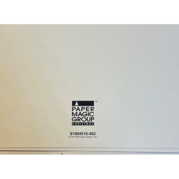 Christmas Cards Set Snowman Skiing Design Set Of 18 w/ Envelopes Vtg Paper Magic - Picture 4 of 4